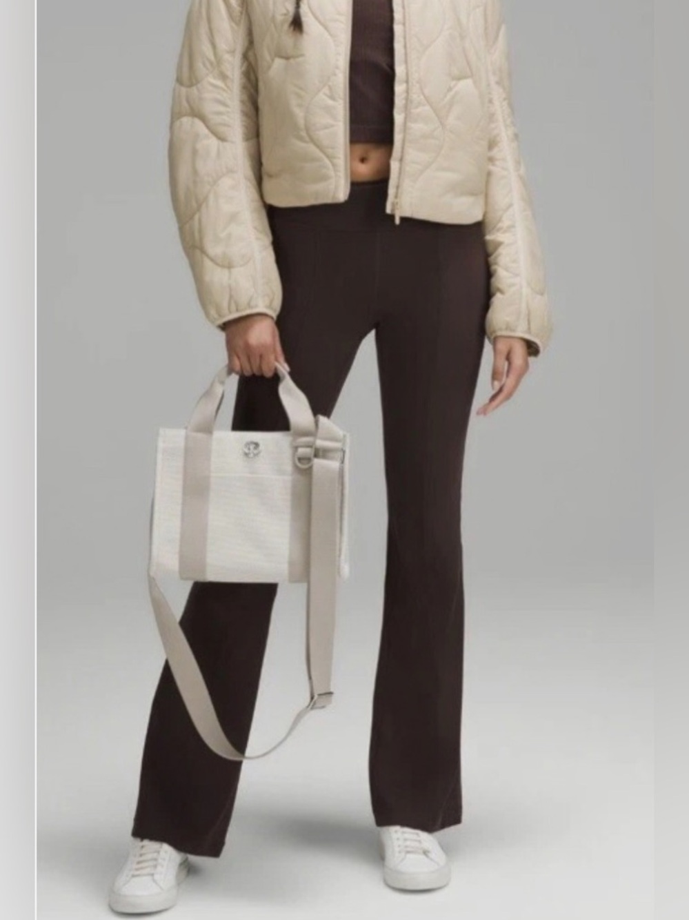 lululemon athletica Cream and Tan Canvas Tote - Picture 2 of 7